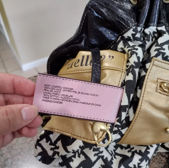 Juicy Couture Leather Black Shoulder Bag